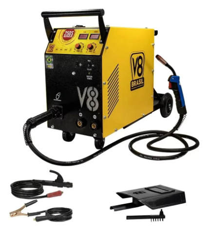 Máquina de solda Multiprocesso MIG/TIG/MMA 250A 20201 - V8 Brasil